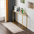 41" Metal Frame Console Table for Entryway, Sofa, Living Room, Dining Room, Bedroom