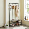 3-in-1 Hall Tree for Entryway with Bench and Shoe Storage