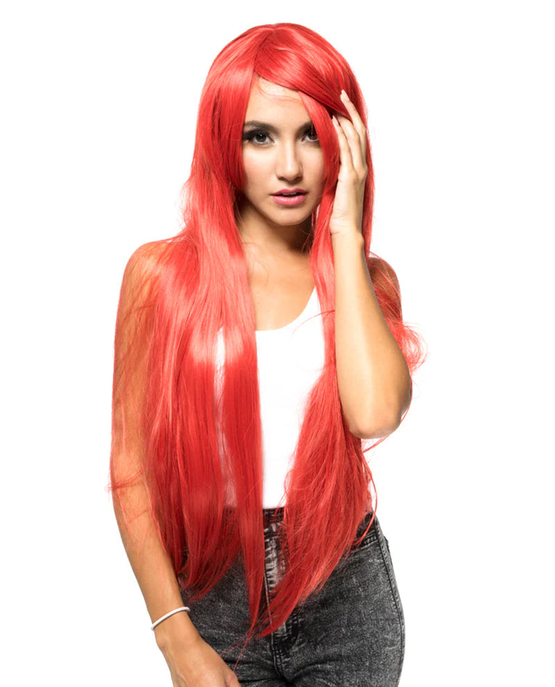 Red Straight Costume Wig