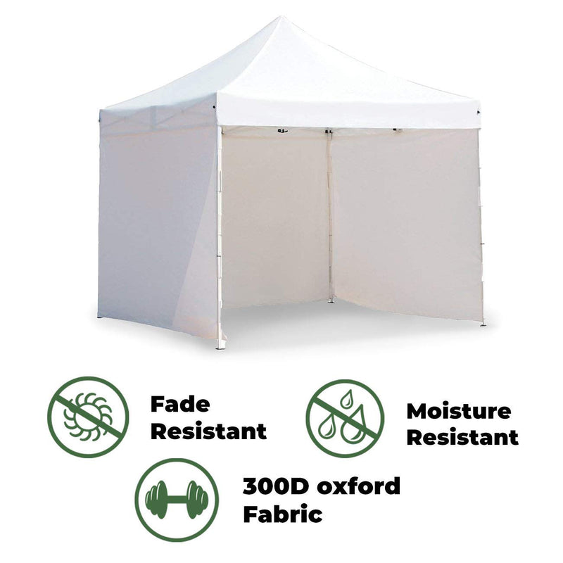 10' x 10' Pop Up Canopy Tent with Side Walls and Rolling Storage Bag