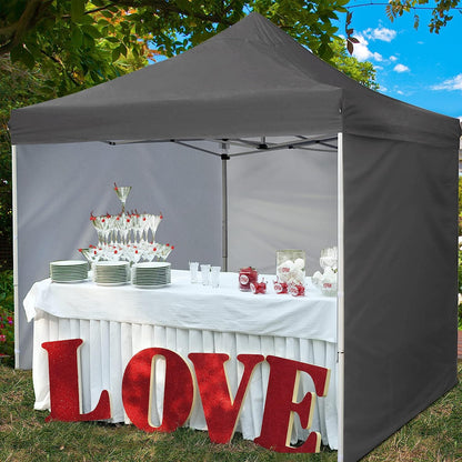 10' x 10' Pop Up Canopy Tent with Side Walls and Rolling Storage Bag