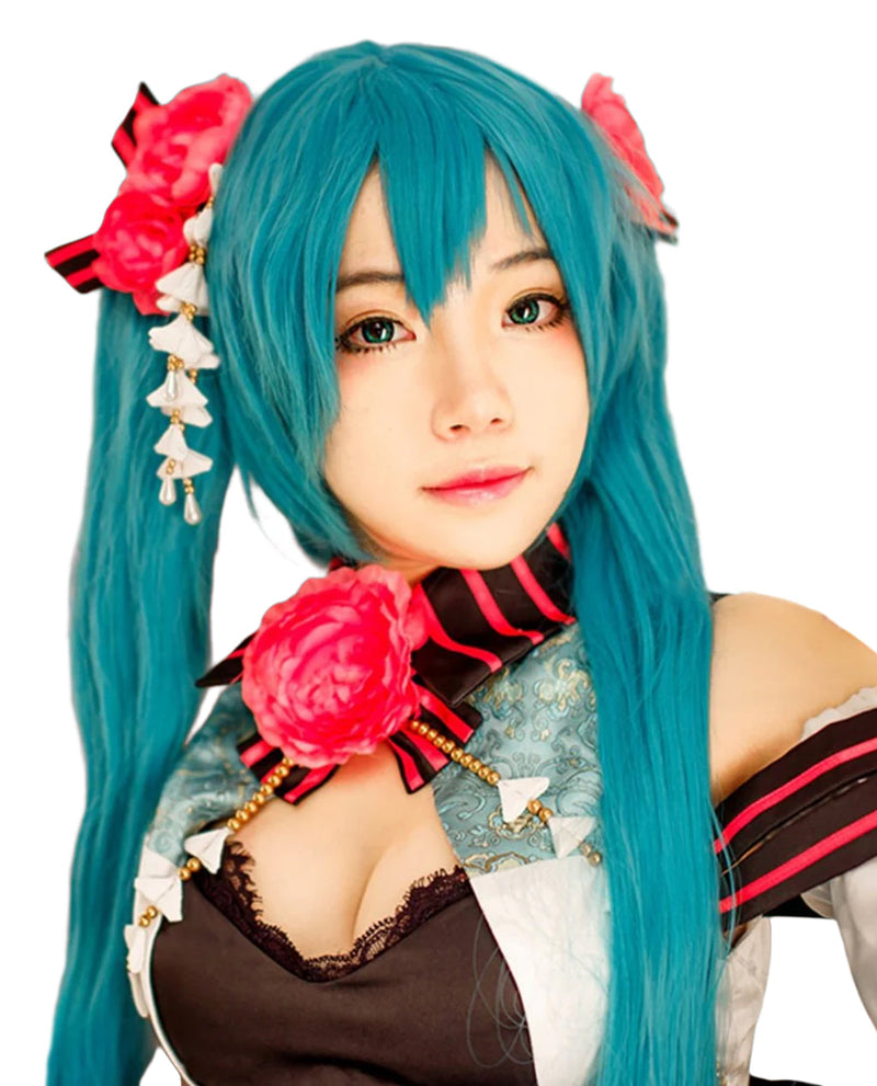 Hatsune Miku-Vocaloid Costume Wig - Ice Blue