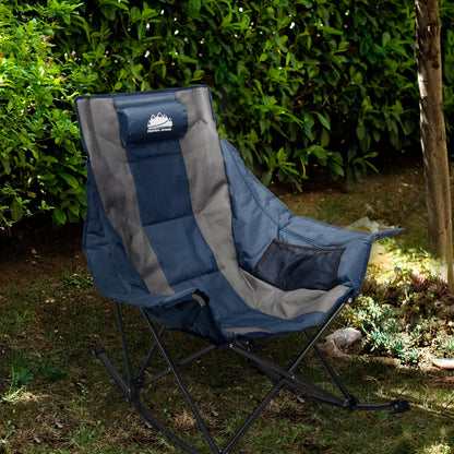 Crescent-shaped Semi-wrapped Rocking Chair up to 300 lbs